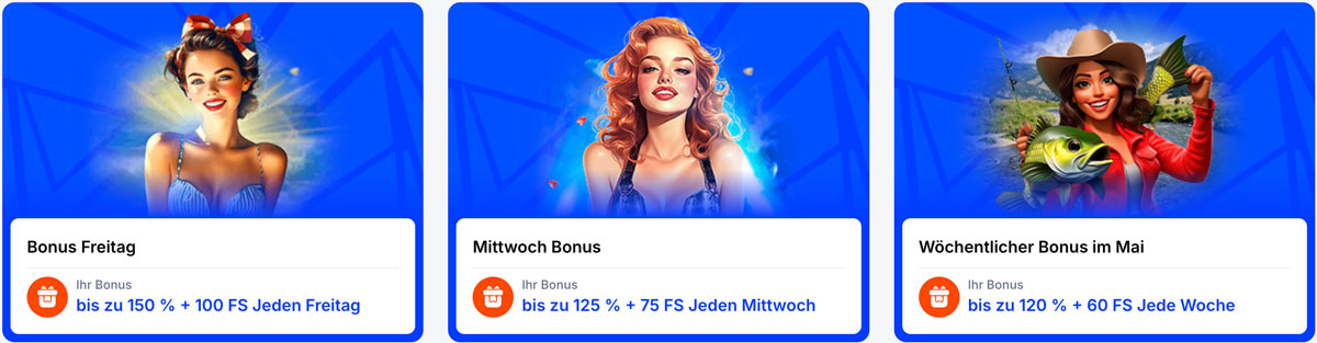 VulkanSpiele Wöchentliche & Reload-Boni